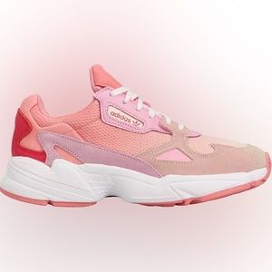 Adidas Falcon pink tennis shoes